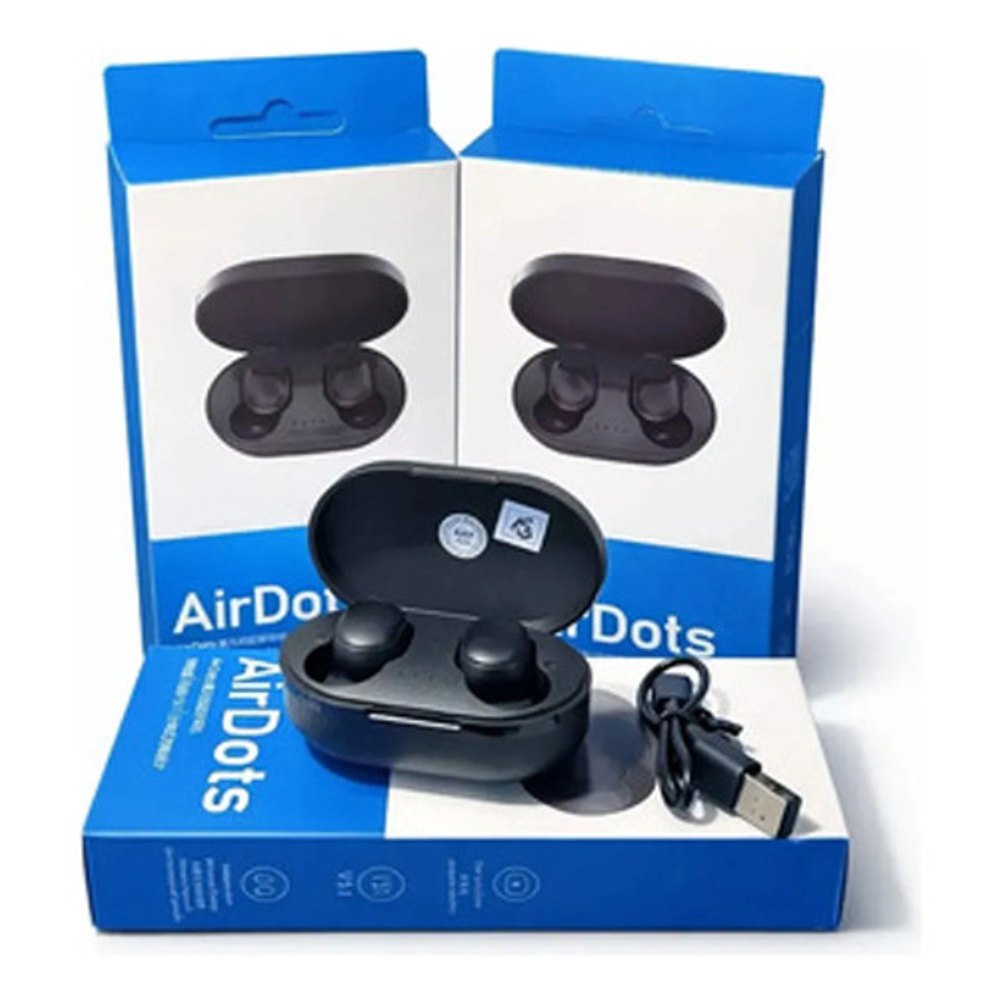 Fone de Ouvido Bluetooth AirDots A-985 Preto