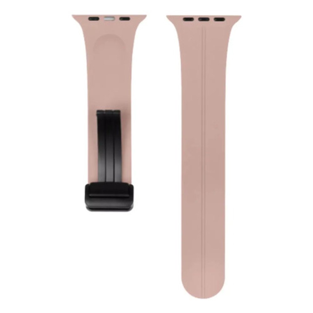 Pulseira Magnética Silicone Para Apple Watch 42-49mm Rosa