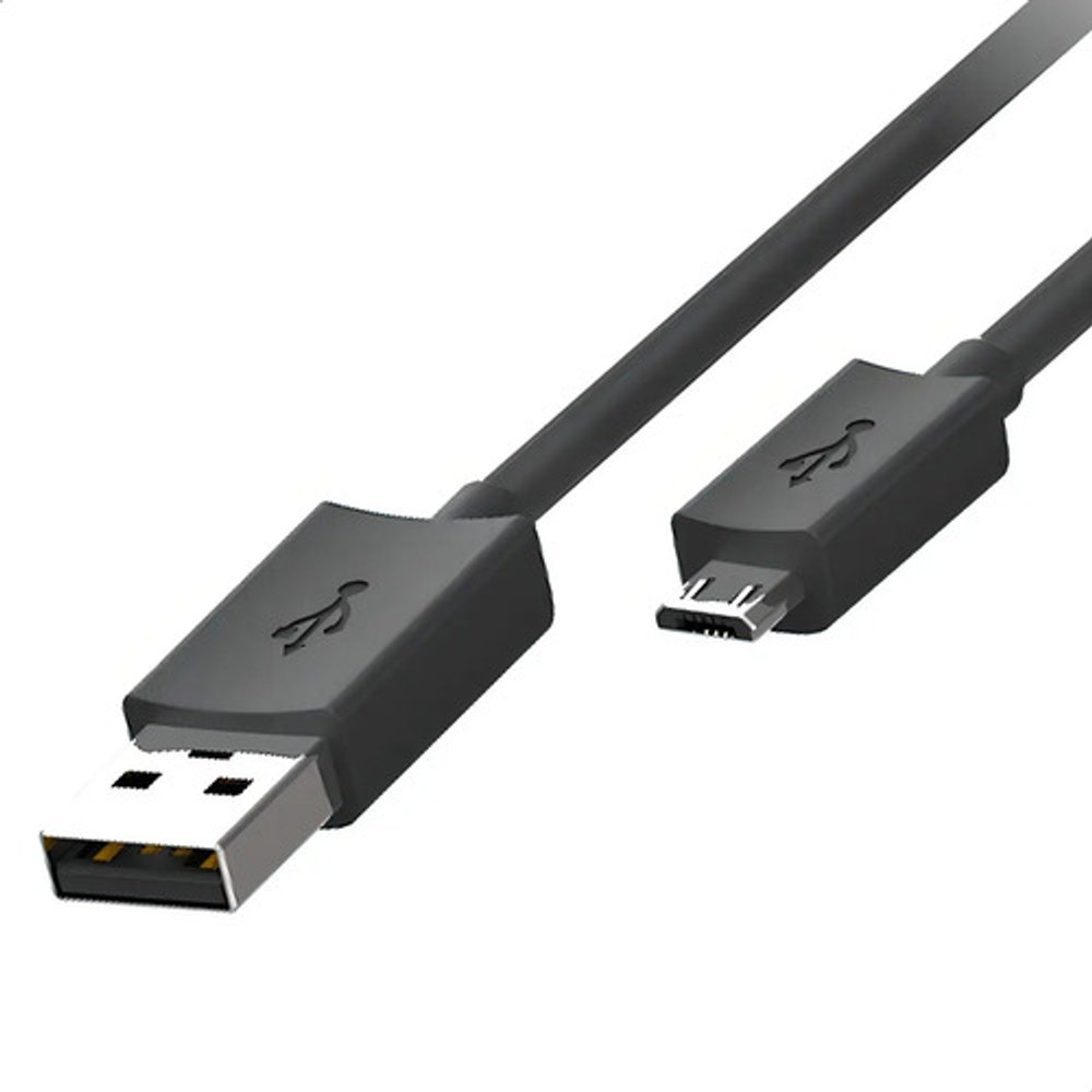 Cabo Micro USB 2 Metros Preto