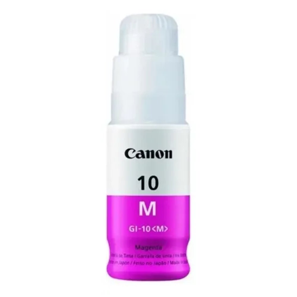 Refil de Tinta Canon GI-10 M Magenta 70ml - PIXMA MegaTank G5010, G6010, G7010, GM2010 e GM4010