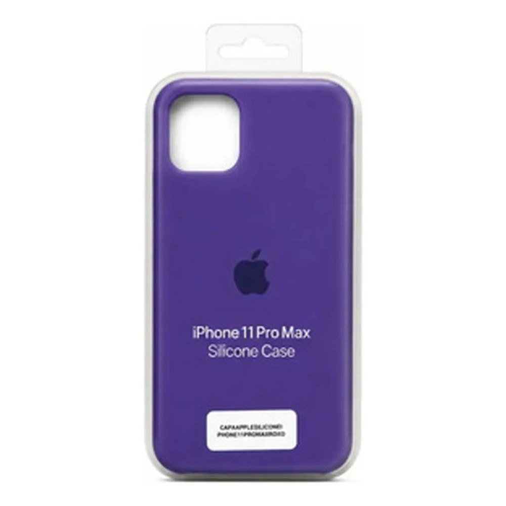 Capa de Silicone para iPhone 11 Pro Max - Roxo