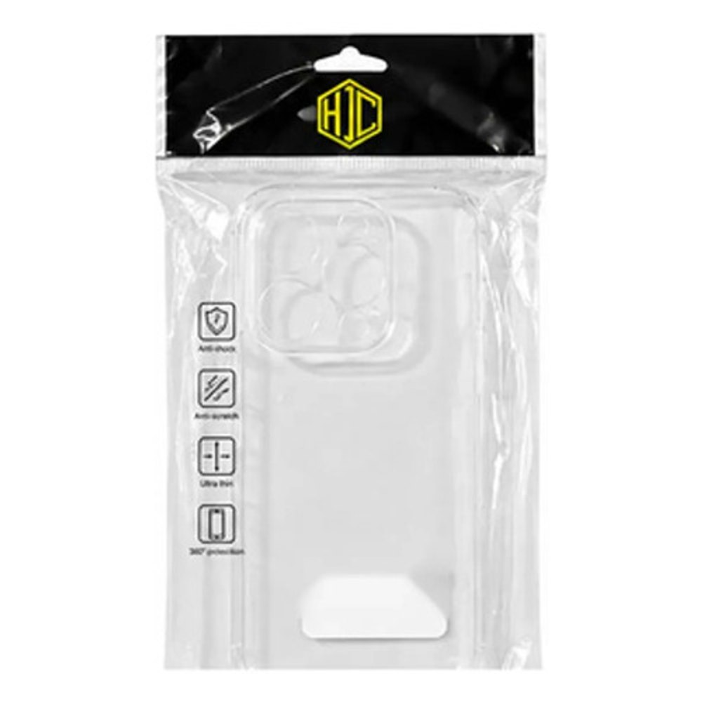 Capa de Silicone HJC para iPhone 14 Pro - Transparente