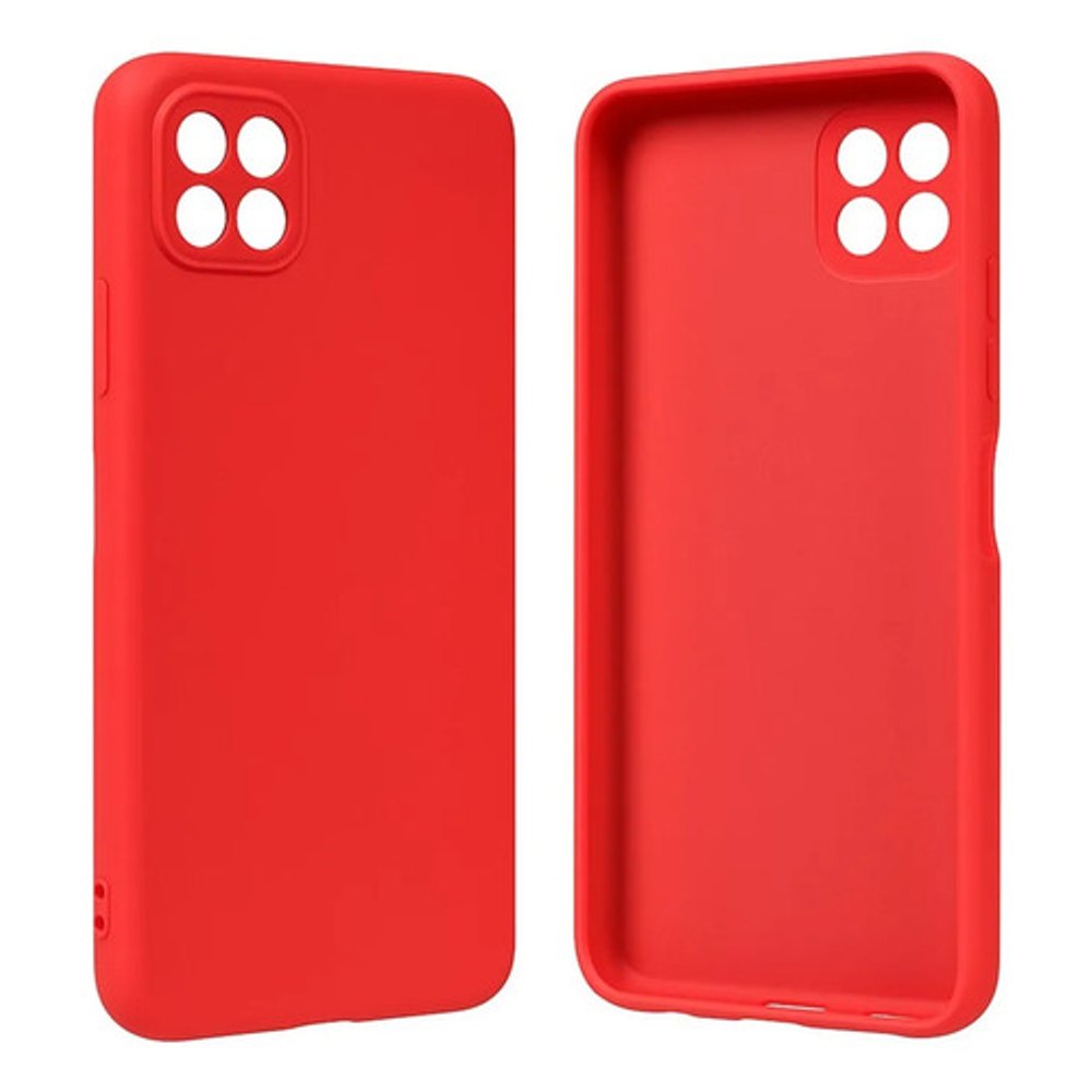 Capa Silicone HWGF Samsung Galaxy A22 5G Vermelho