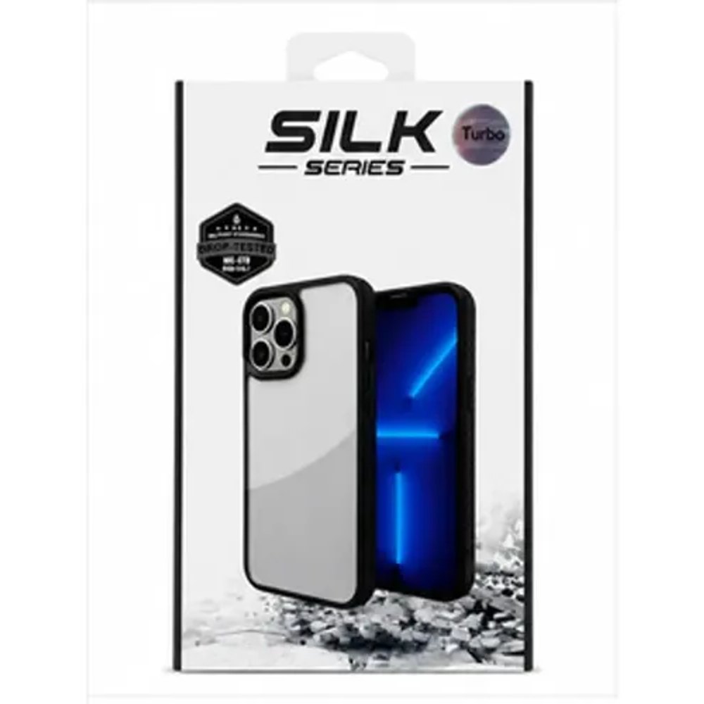 Capa iPhone 12 Pro Max Transparente com Borda Preta