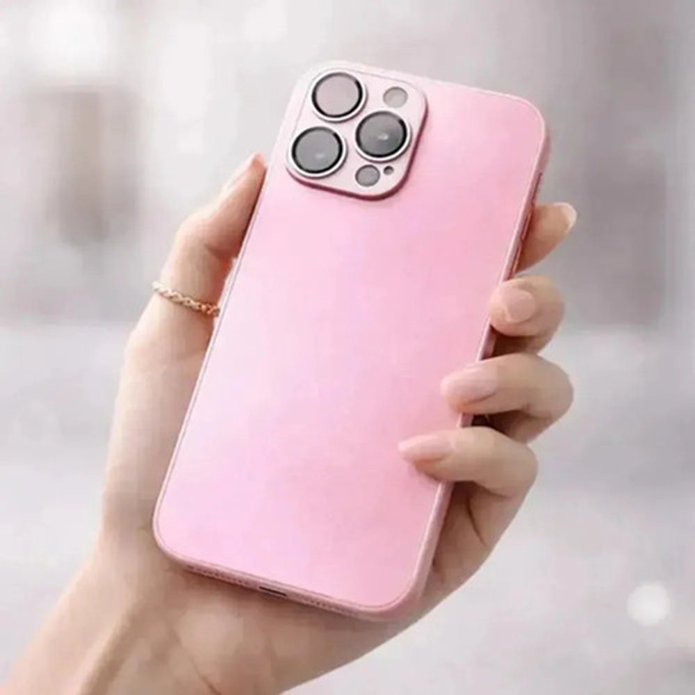 Capa AG-Glass para iPhone 12 Pro Max - Rosa