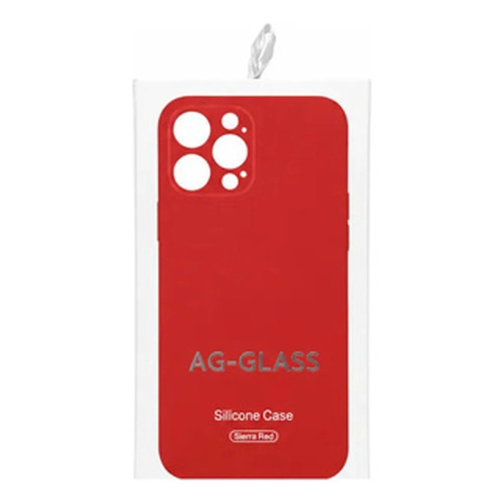 Capa AG-Glass para iPhone 13 Pro Max - Vermelho