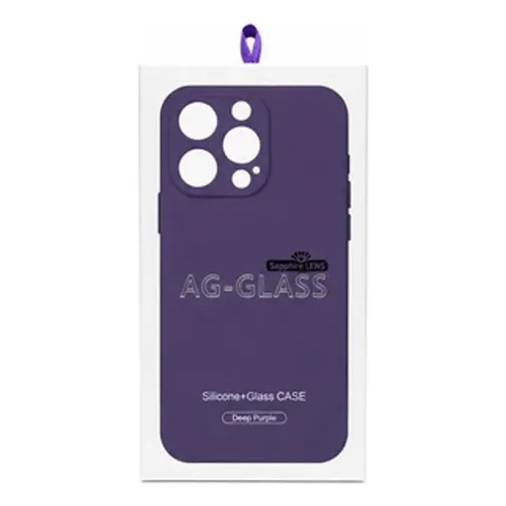 Capa AG-Glass para iPhone 14 - Roxo