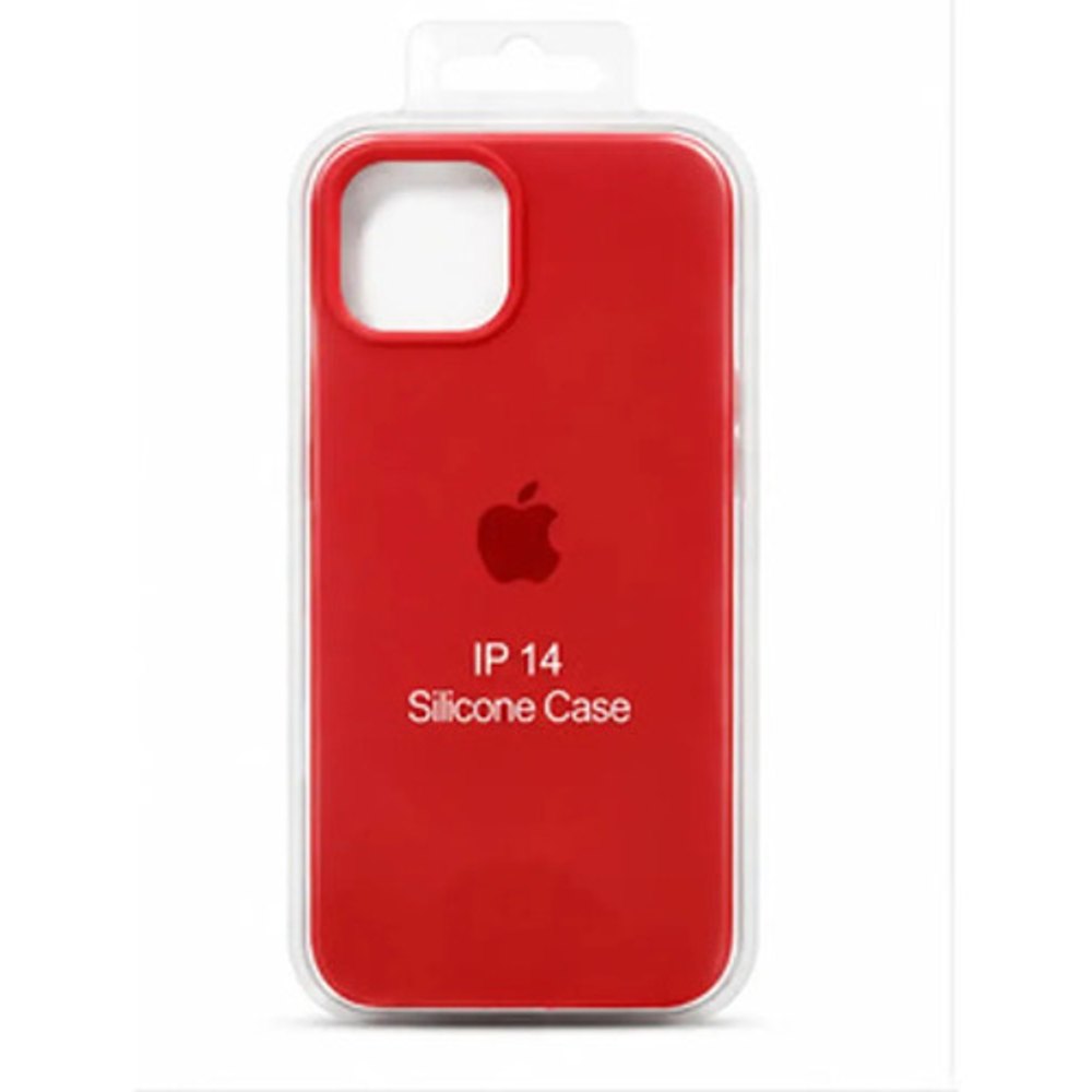 Capa de Silicone para iPhone 14 - Vermelha