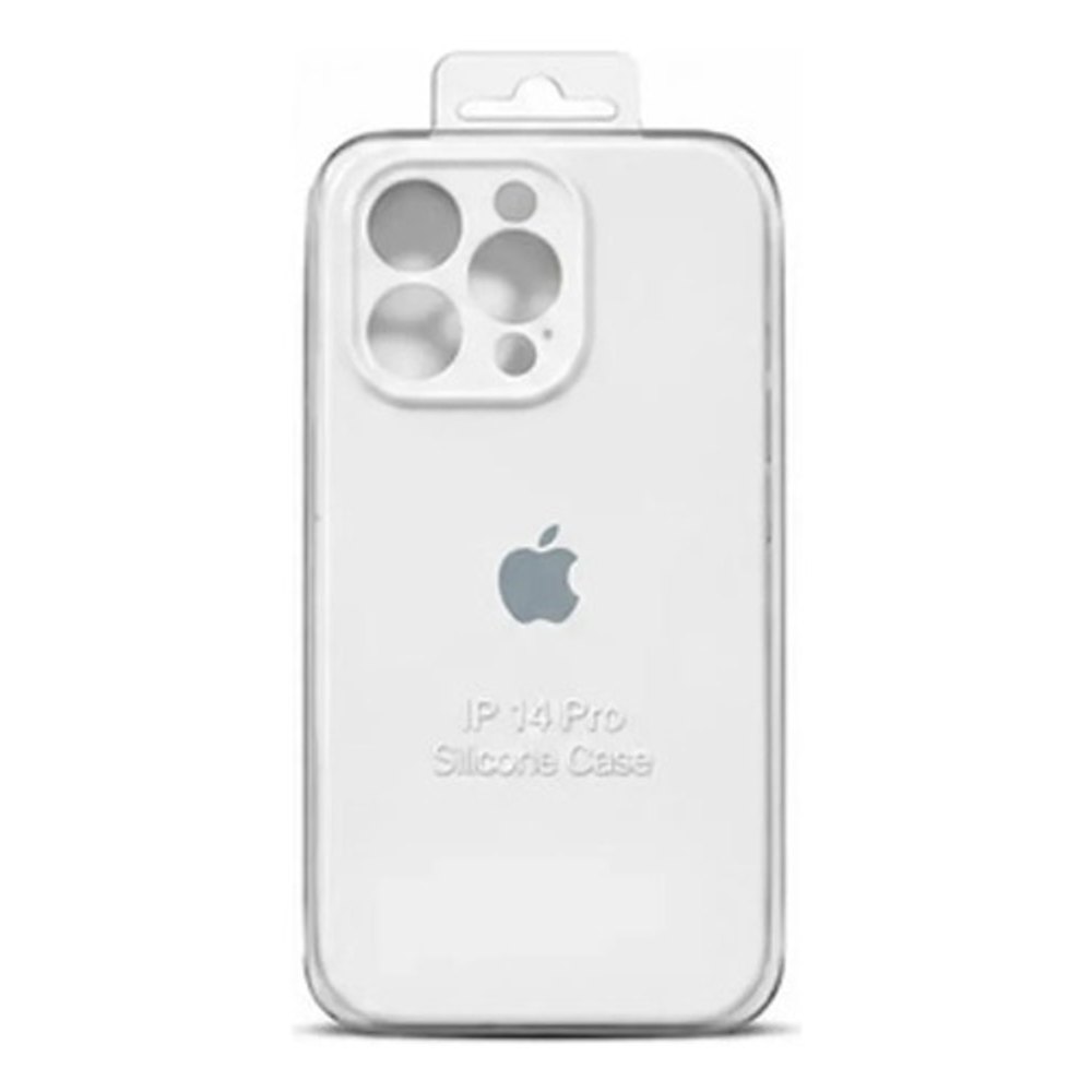 Capa de Silicone para iPhone 14 Pro - Branco