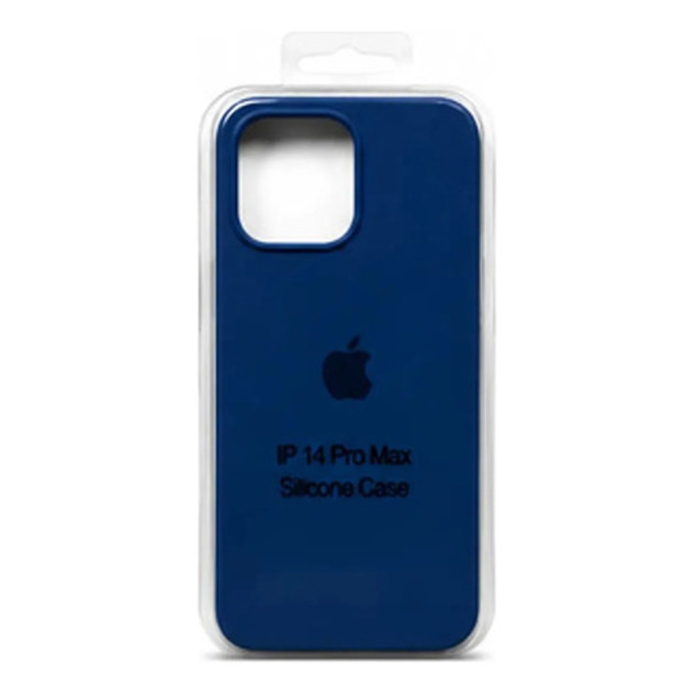 Capa de Silicone para iPhone 14 Pro Max - Azul Marinho
