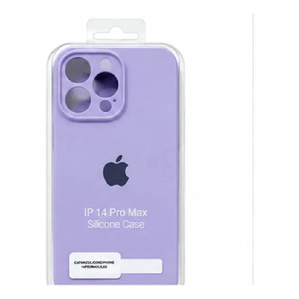 Capa de Silicone para iPhone 14 Pro Max - Lilás