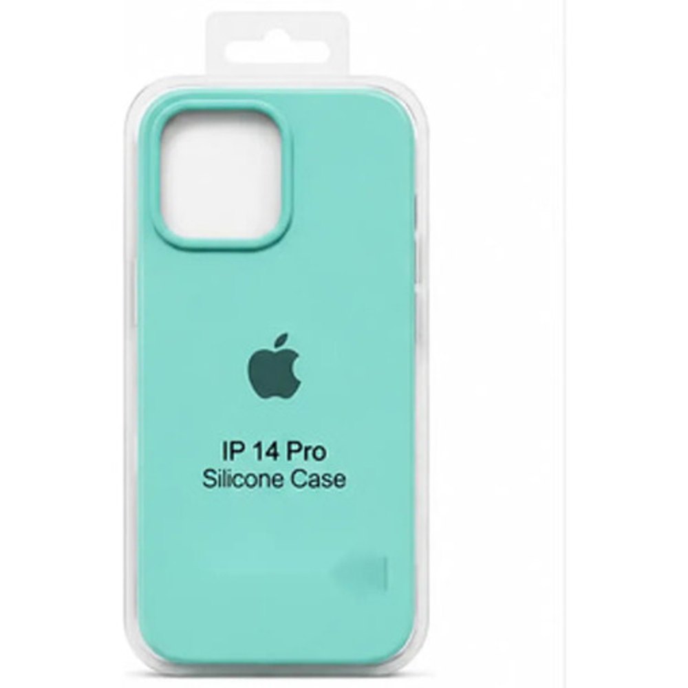Capa de Silicone para iPhone 14 Pro - Verde Claro