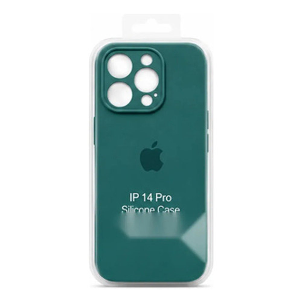 Capa de Silicone para iPhone 14 Pro - Verde Escuro