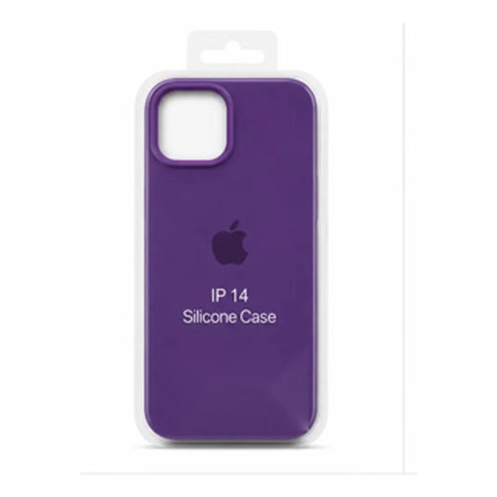 Capa de Silicone para iPhone 14 - Roxo