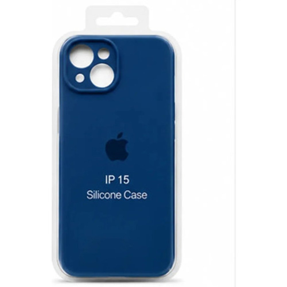 Capa de Silicone para iPhone 15 - Azul