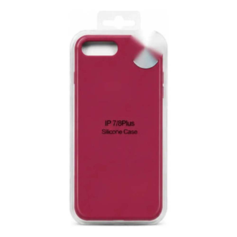 Capa de Silicone para iPhone 7 Plus - Vermelha