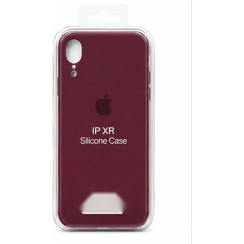 Capa de Silicone para iPhone XR - Bordô