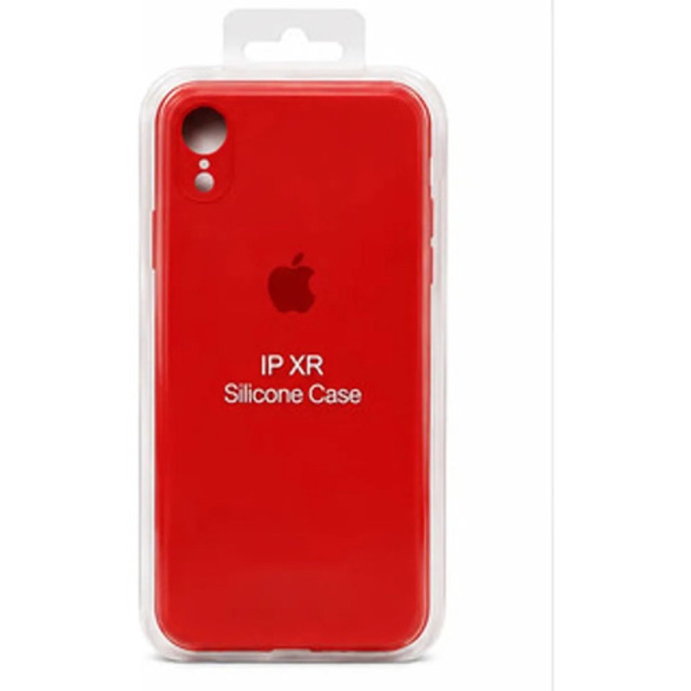 Capa de Silicone para iPhone XR - Vermelho