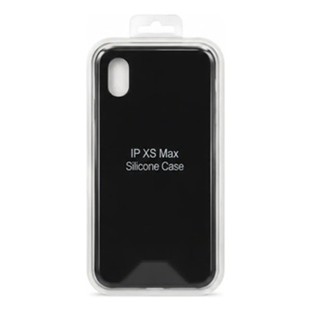 Capa de Silicone para iPhone XS Max - Preto