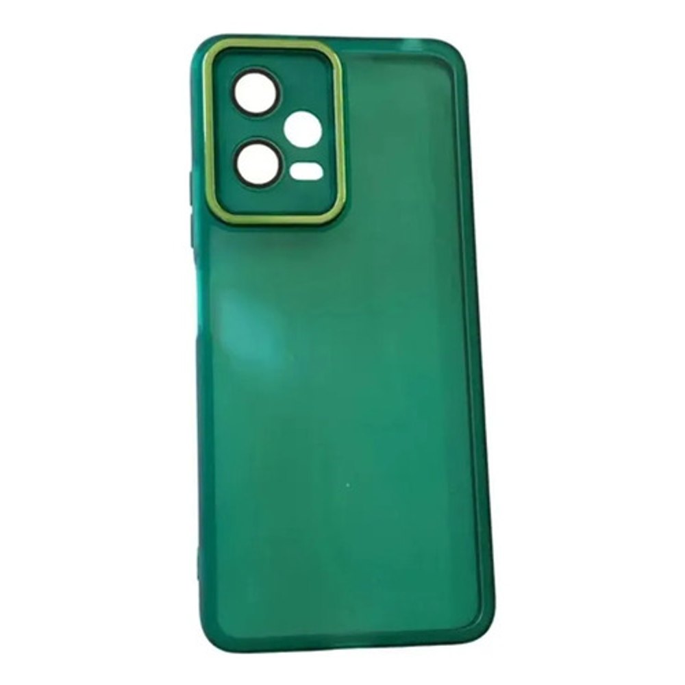 Capa New Skin Redmi Note 12 Pro Transparente Borda Verde