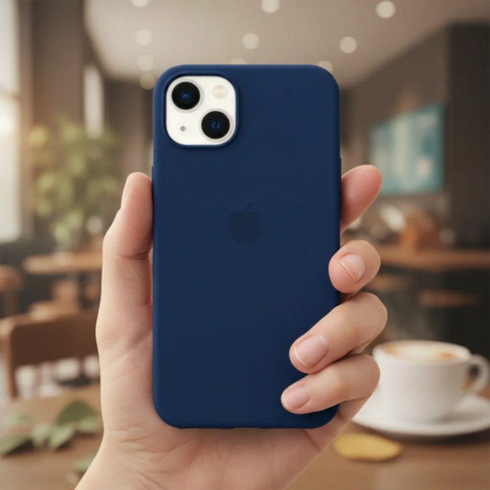 Capa de Silicone para iPhone 11 - Azul Marinho