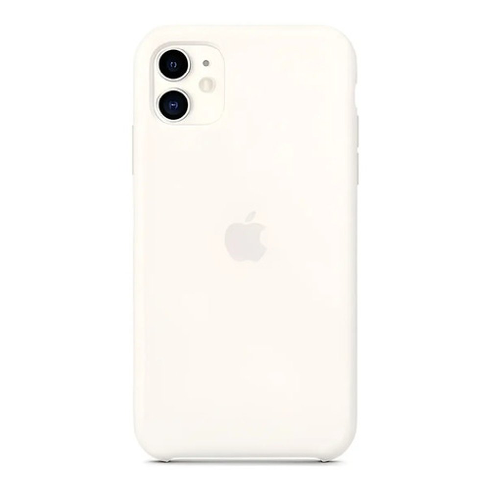 Capa de Silicone para iPhone 11 - Branco