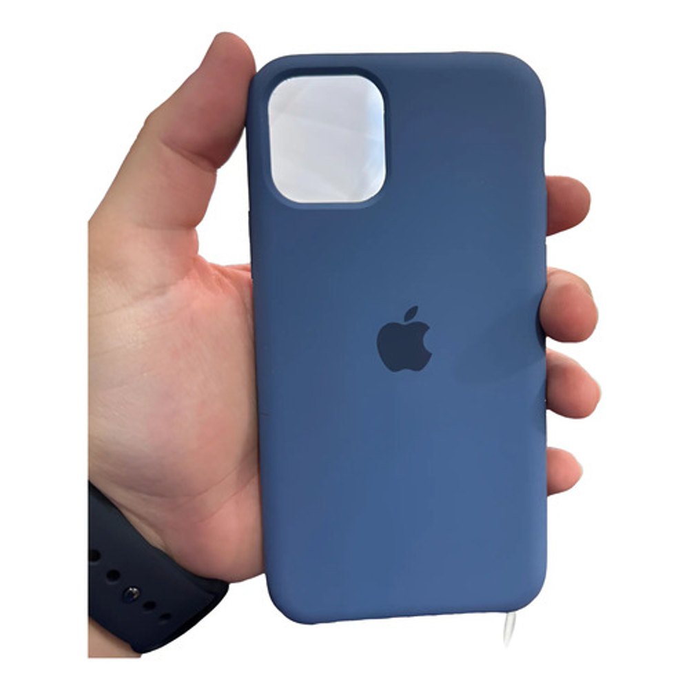 Capa de Silicone para iPhone 11 Pro - Azul Marinho