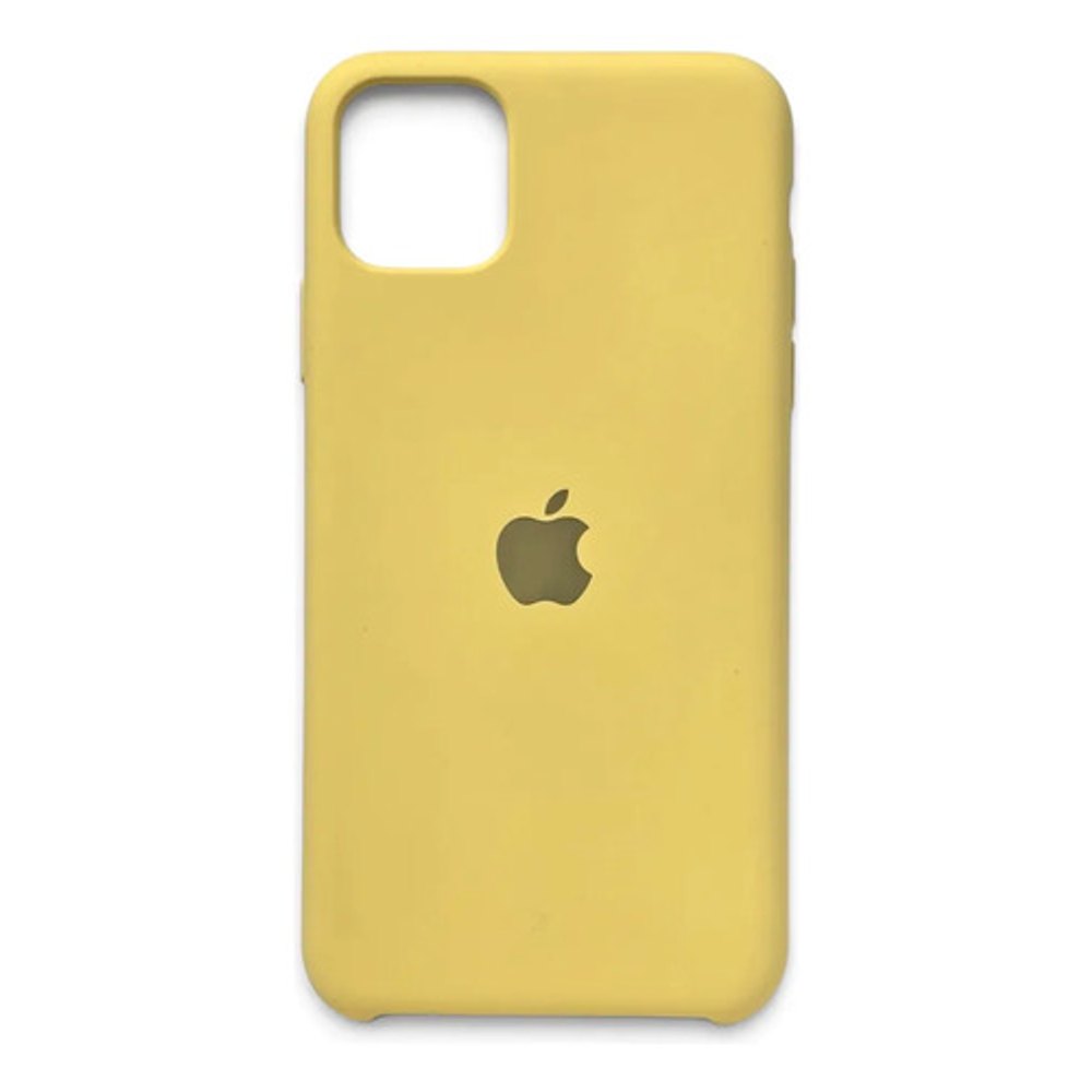 Capa de Silicone para iPhone 11 Pro Max - Amarelo
