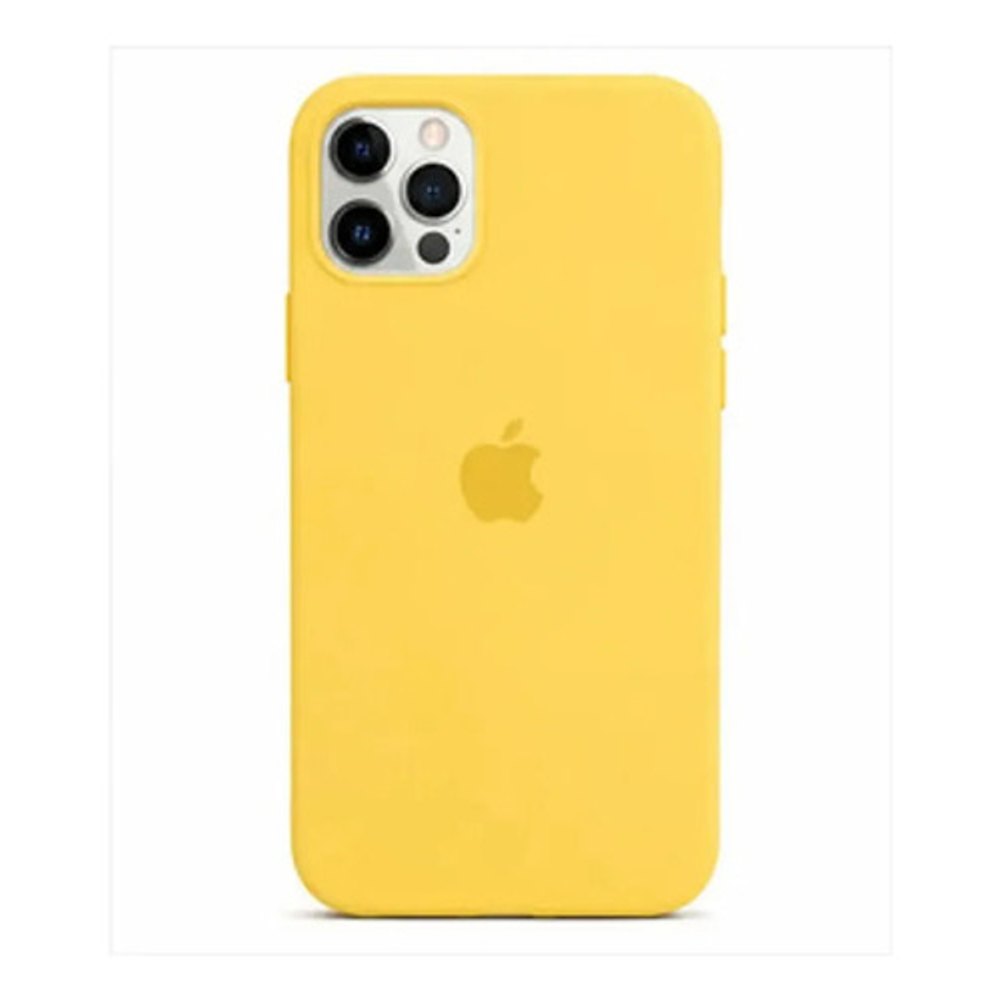 Capa de Silicone para iPhone 12 Pro - Amarelo