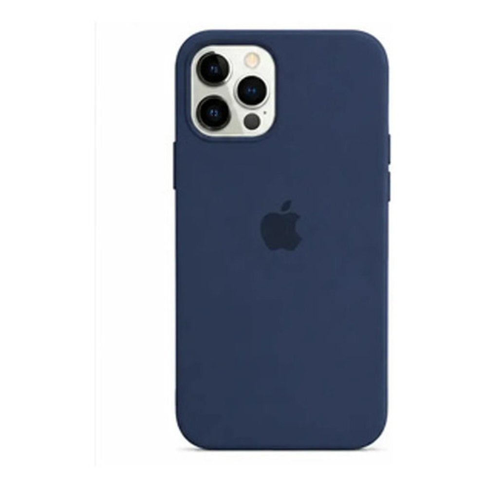 Capa de Silicone para iPhone 12 Pro Max - Azul Marinho