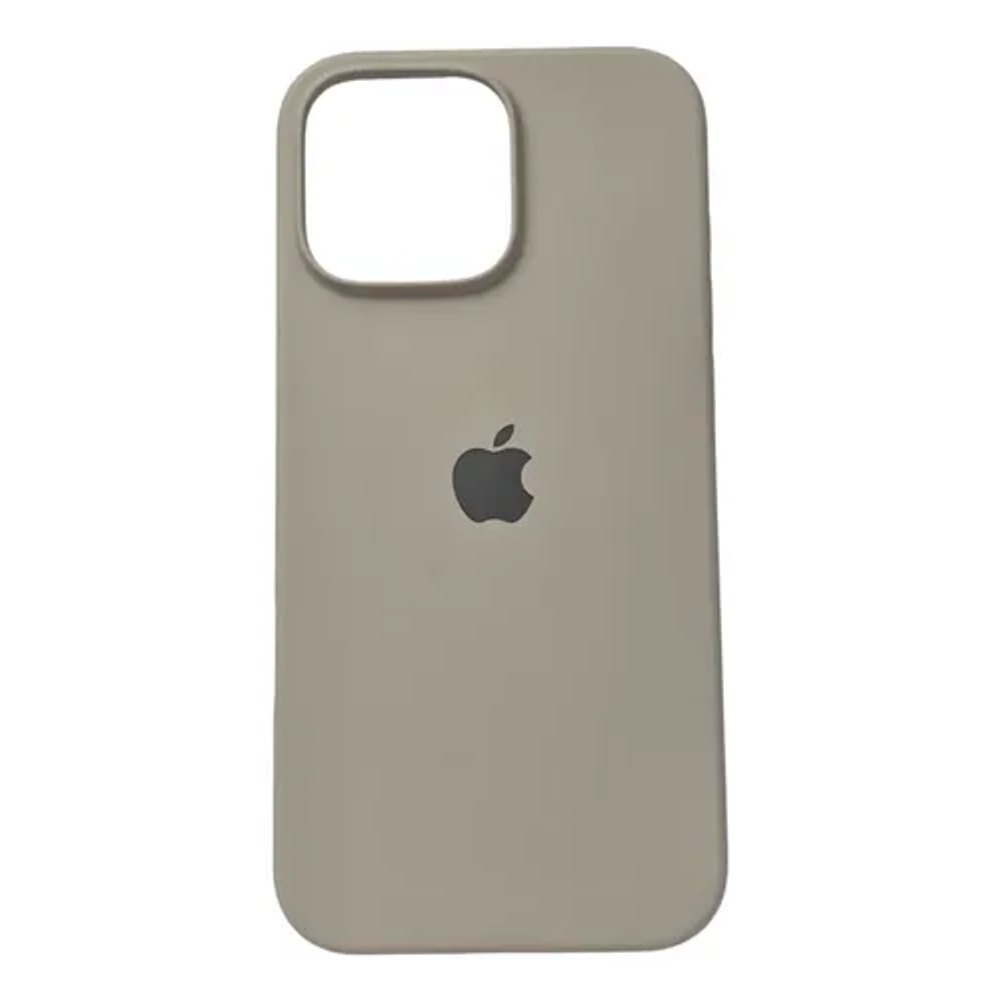 Capa de Silicone para iPhone 12 Pro Max - Cinza