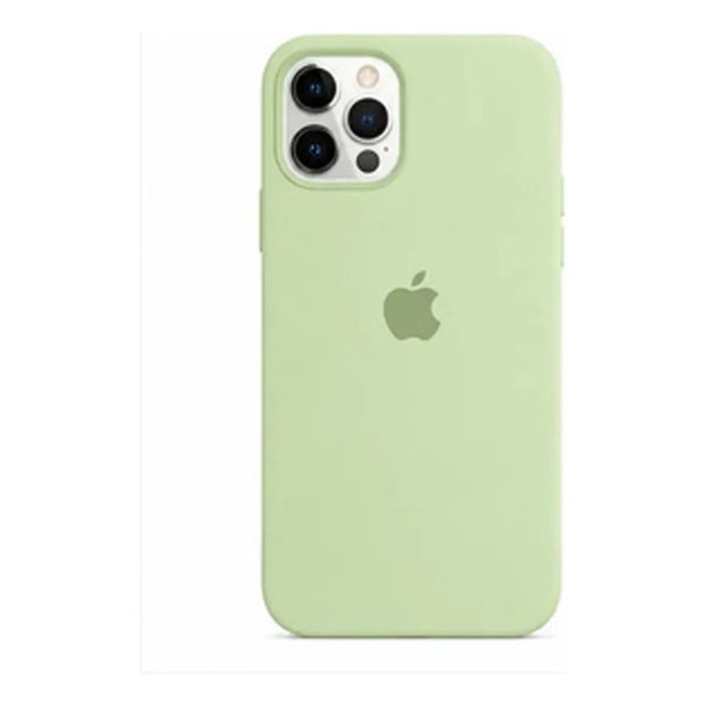 Capa de Silicone para iPhone 12 Pro Max - Verde Claro