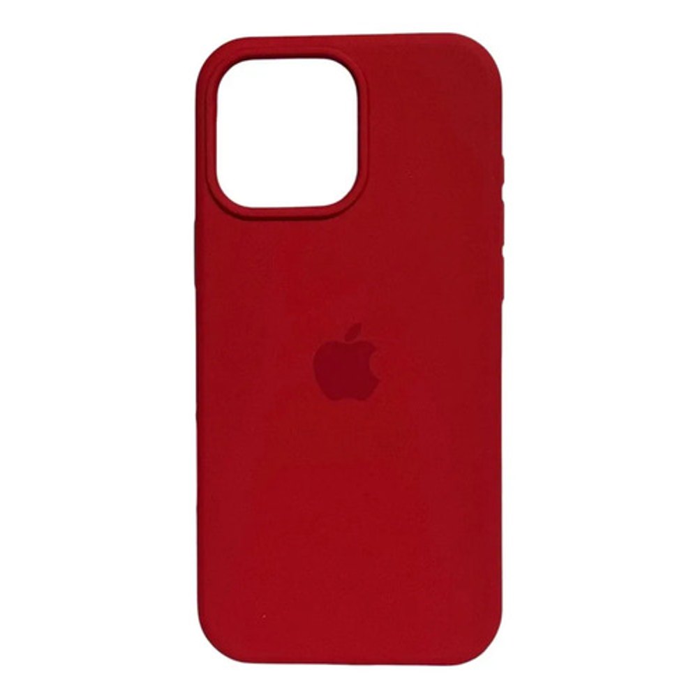 Capa de Silicone para iPhone 12 Pro Max - Vermelho