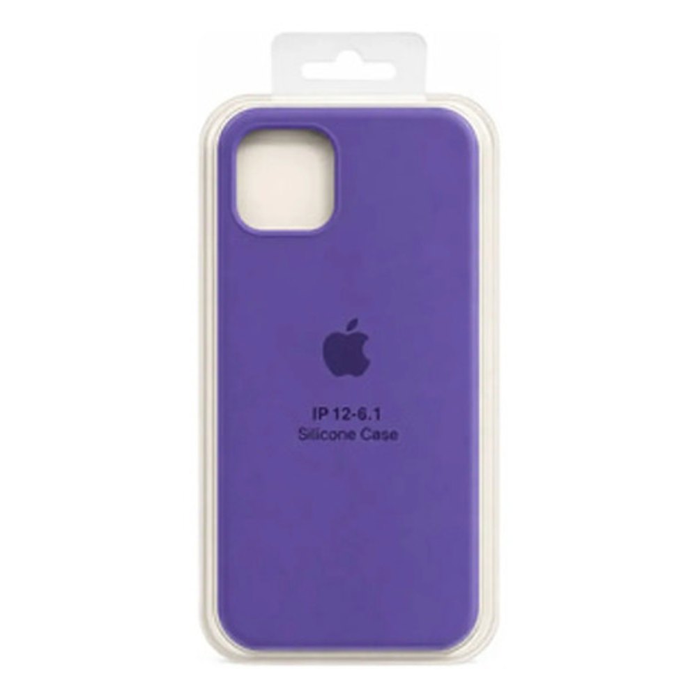 Capa de Silicone para iPhone 12 - Roxo