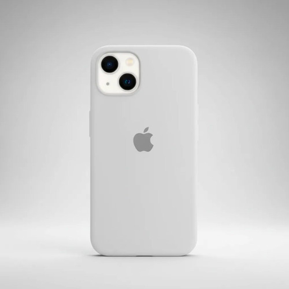Capa de Silicone para iPhone 13 - Branco