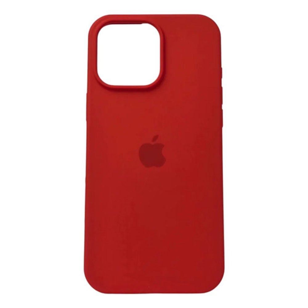 Capa de Silicone para iPhone 13 Pro Max - Vermelho