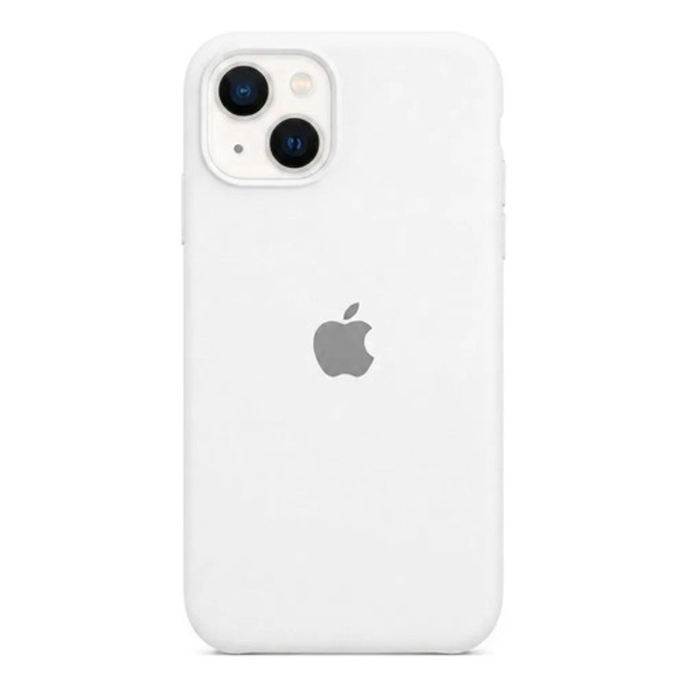 Capa de Silicone para iPhone 14 - Branco