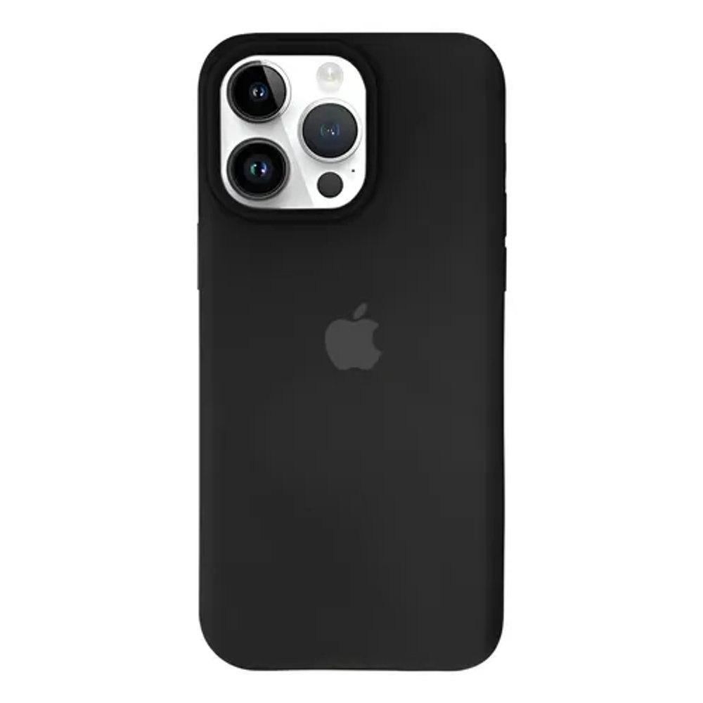 Capa de Silicone para iPhone 14 Pro Max - Preta