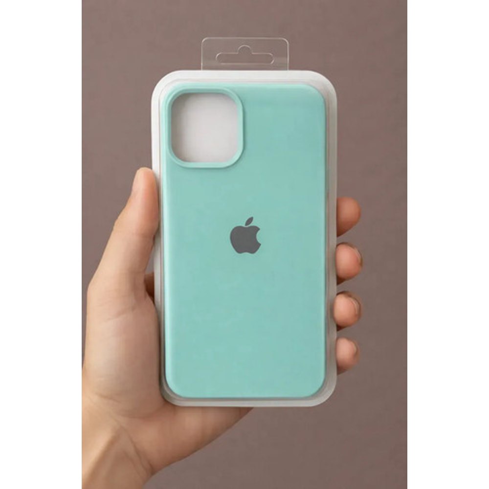 Capa de Silicone para iPhone 14 Pro - Verde Claro