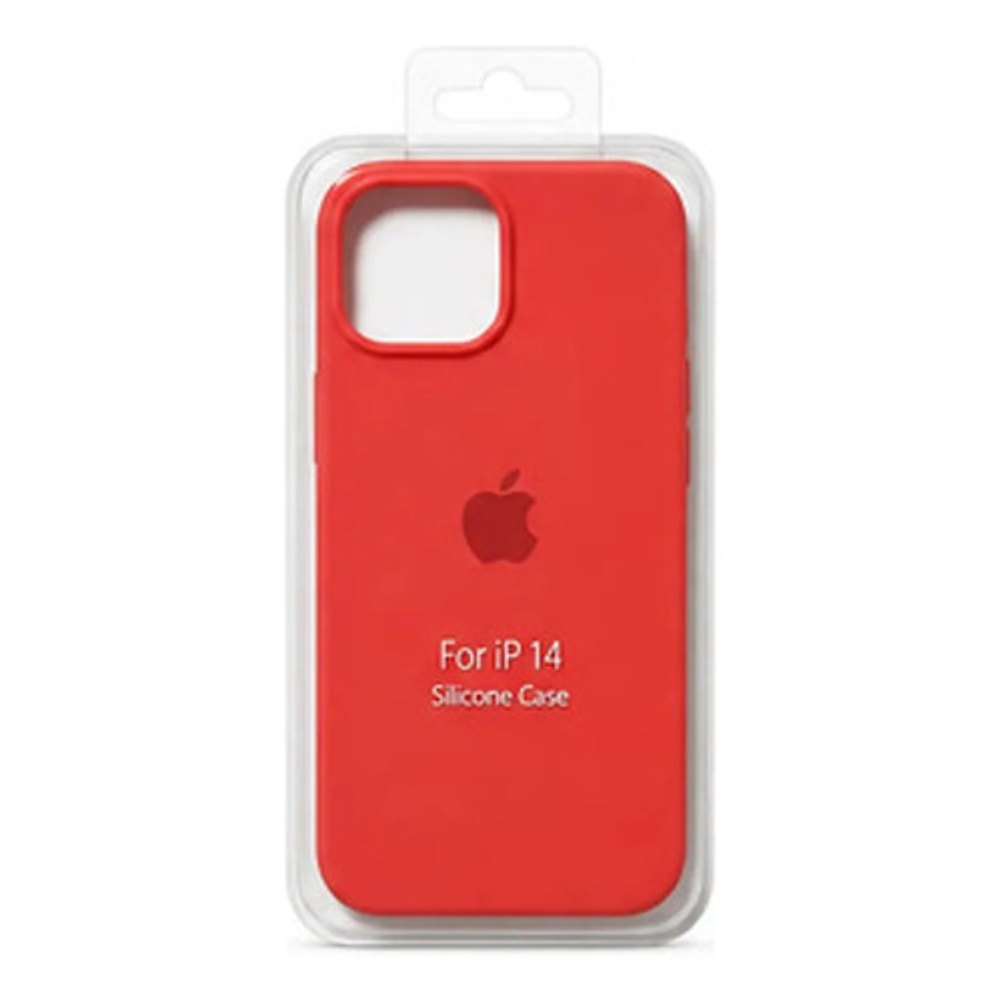 Capa de Silicone para iPhone 14 - Salmão