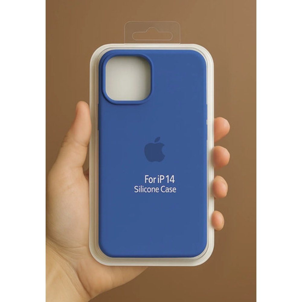 Capa de Silicone para iPhone 15 - Azul