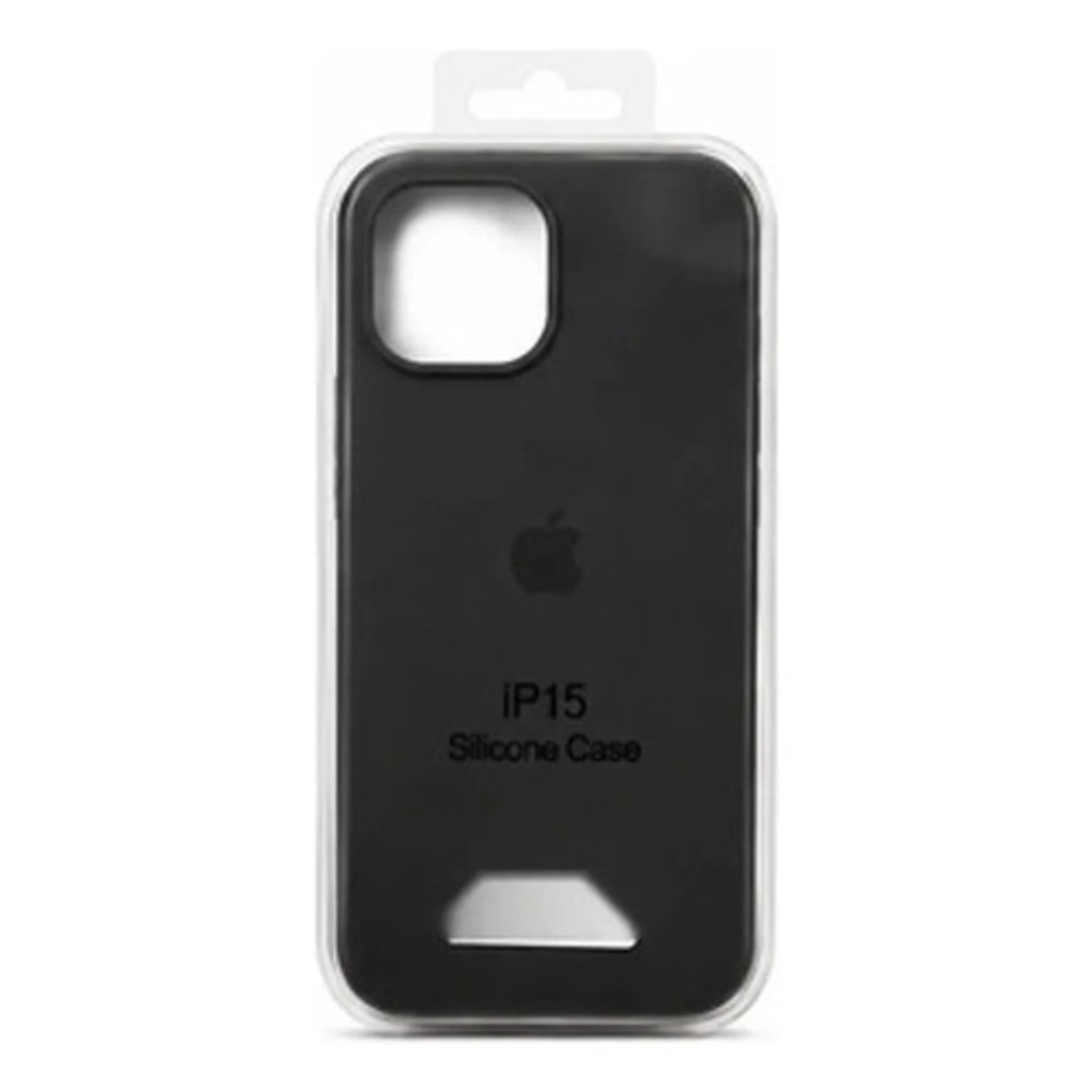 Capa de Silicone para iPhone 15 - Preta