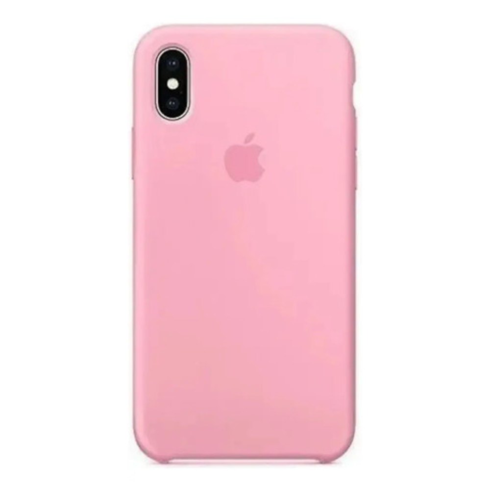 Capa de Silicone para iPhone XS Max - Rosa