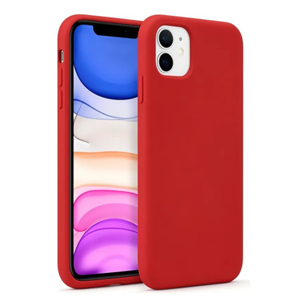 Capa de Silicone Veryrio para iPhone 11 - Vermelha