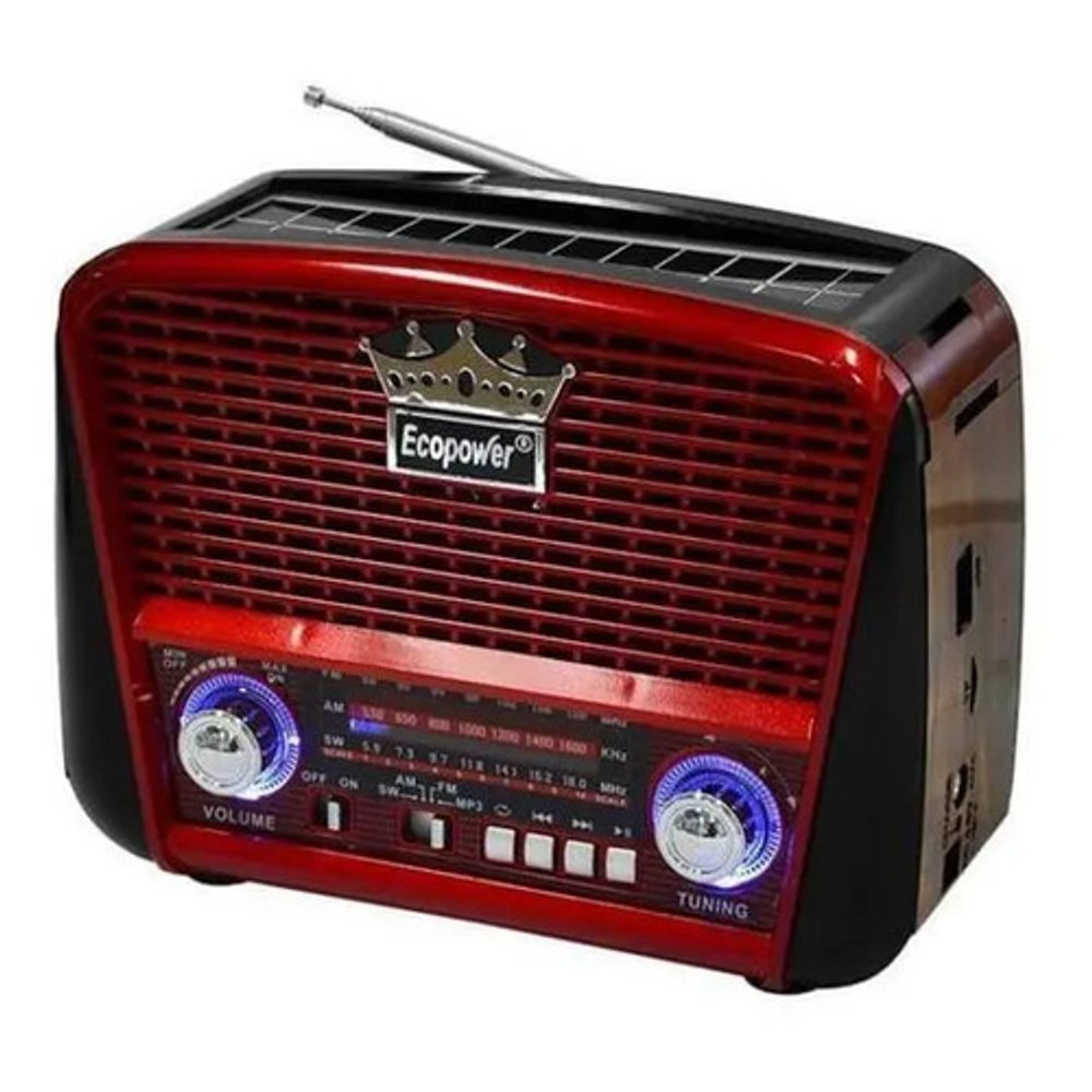 Rádio Ecopower EP-F108B SD USB Bluetooth 220V