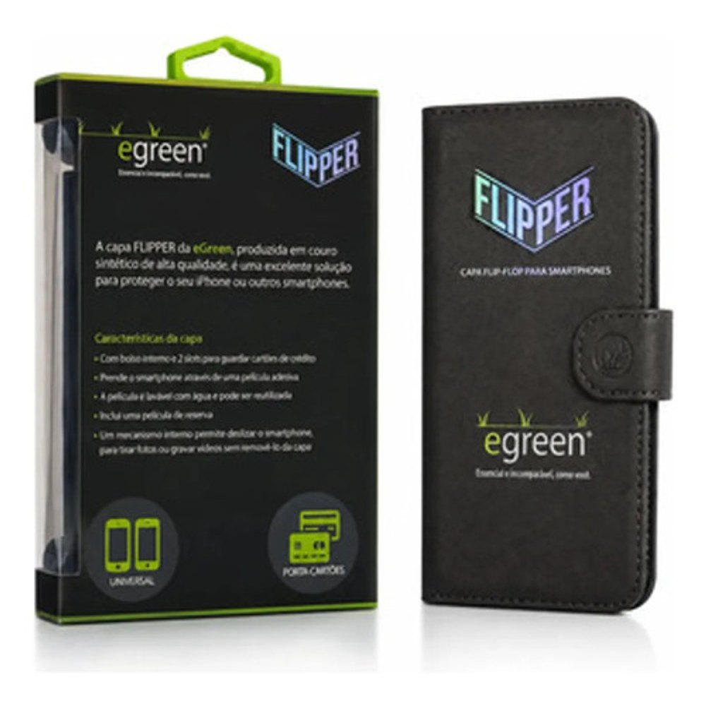 Capa Flipper Universal Tamanho M - Egreen