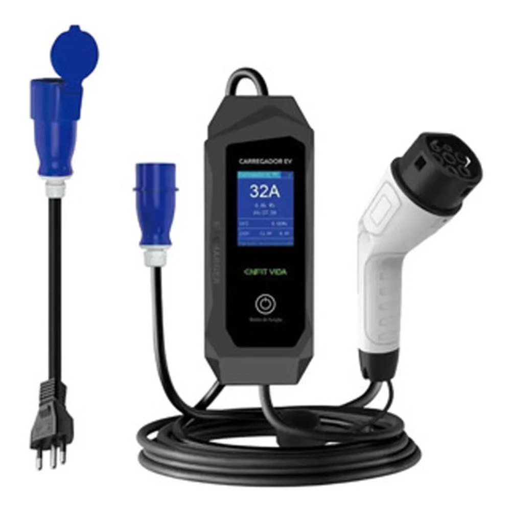 Carregador Portátil para Carro Elétrico Enfit Vida EV-A002 32A Tipo 2