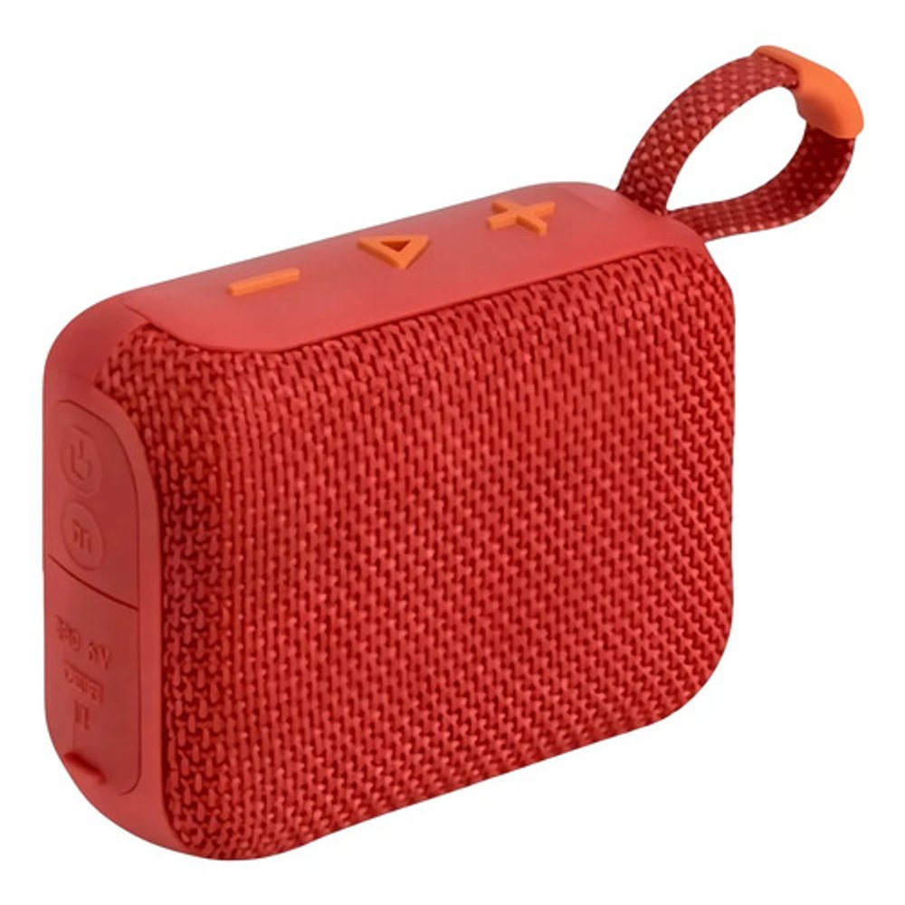 Caixa de Som Bluetooth Portátil GO4 - Vermelha