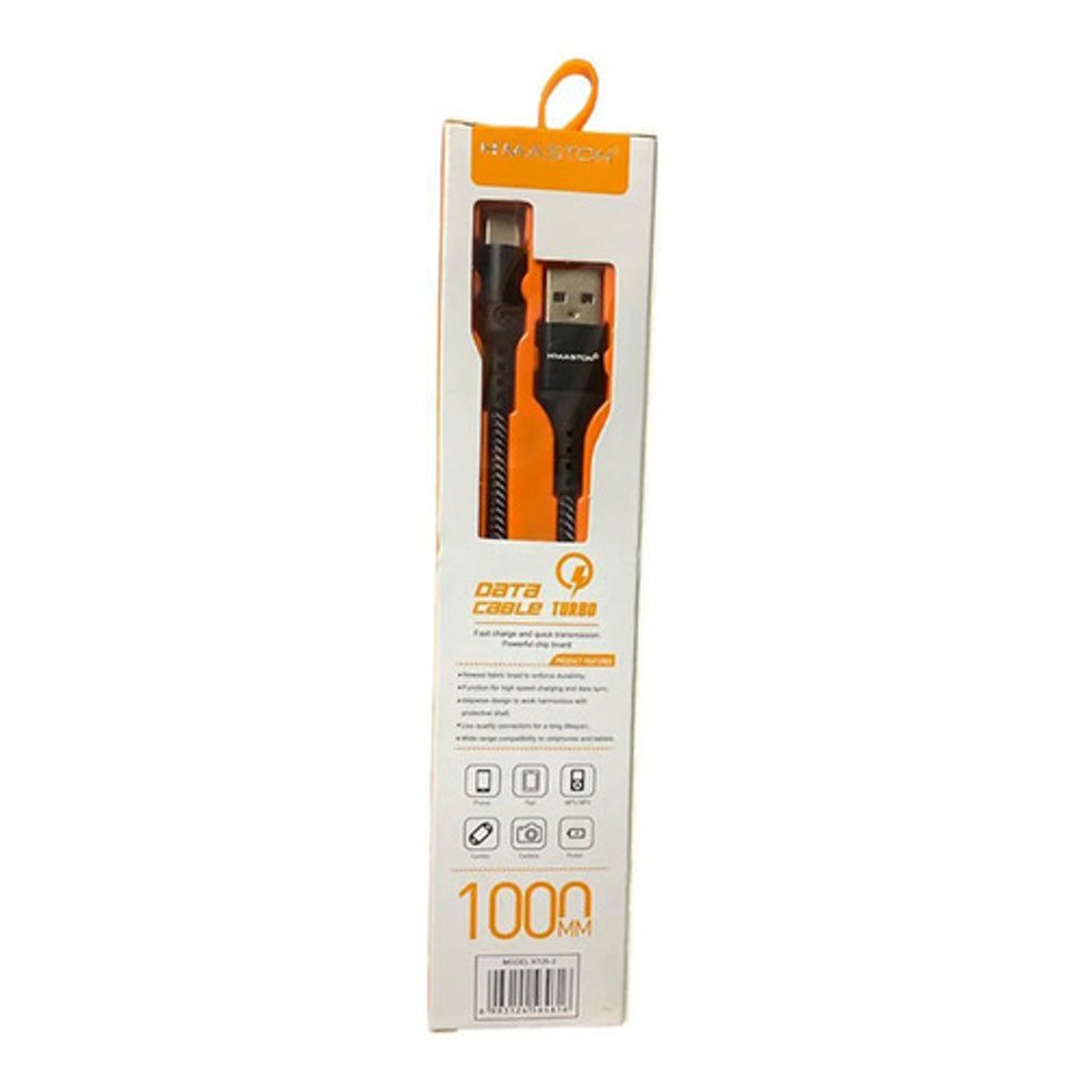 Cabo USB-C Hmaston 4.8A 1m Preto