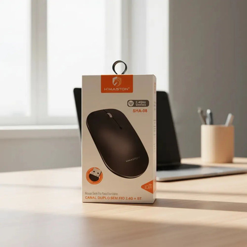Mouse Sem Fio Hmaston SHA-08 Preto